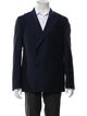 Lardini Mohair Embroidered Accent Blazer