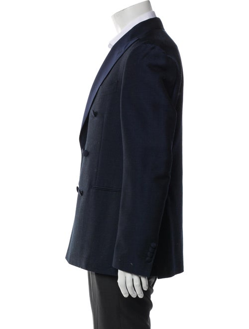 Lardini Mohair Embroidered Accent Blazer