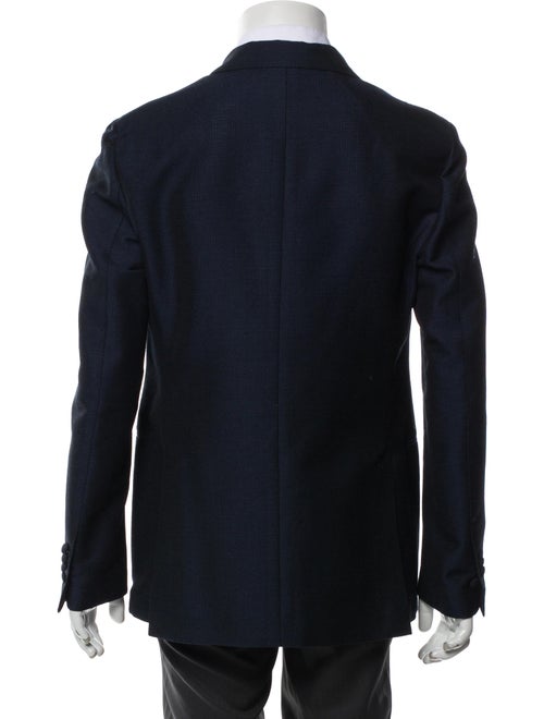 Lardini Mohair Embroidered Accent Blazer