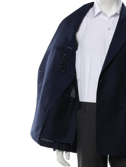 Lardini Mohair Embroidered Accent Blazer