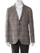 Lardini Plaid Print Blazer