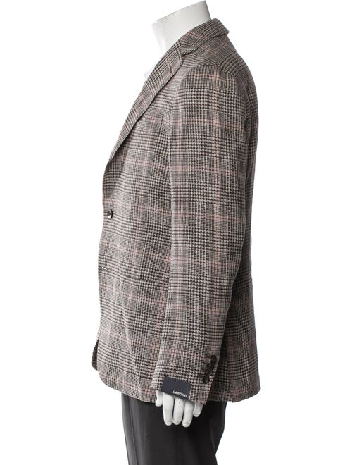 Lardini Plaid Print Blazer