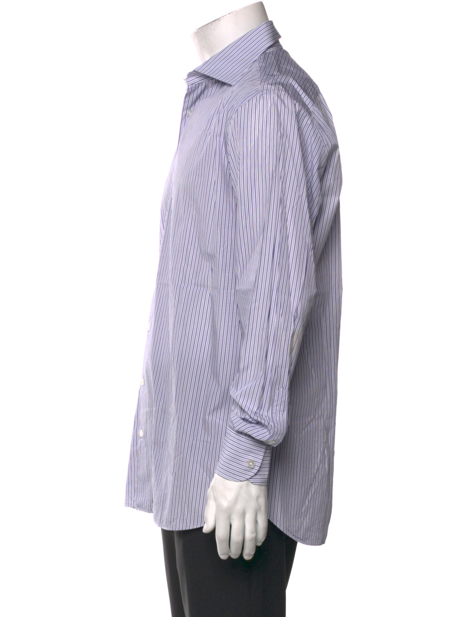 Lardini Striped Long Sleeve Dress Shirt