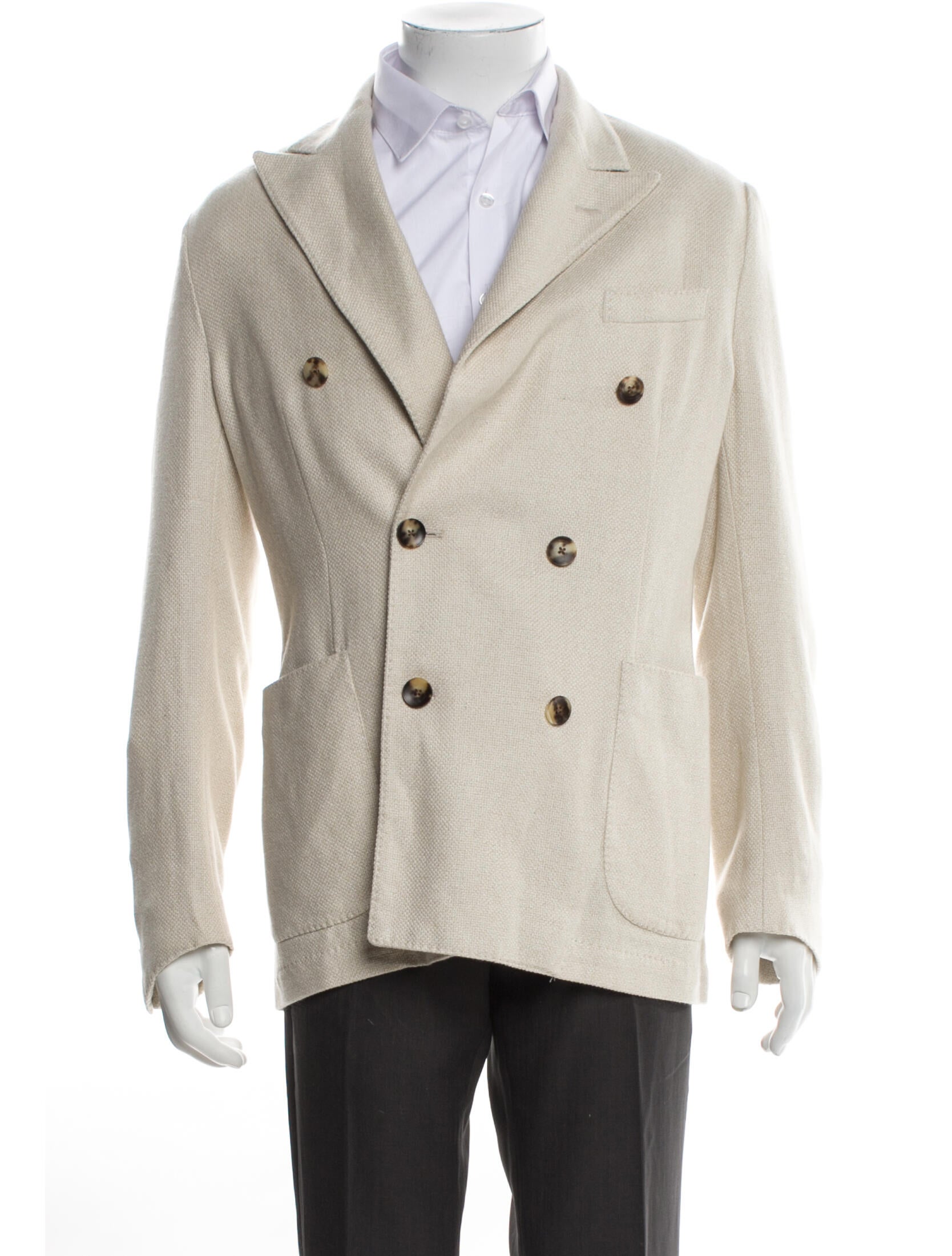 Lardini Silk Peacoat w/ Tags