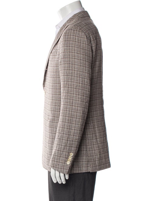 Lardini Plaid Print Blazer