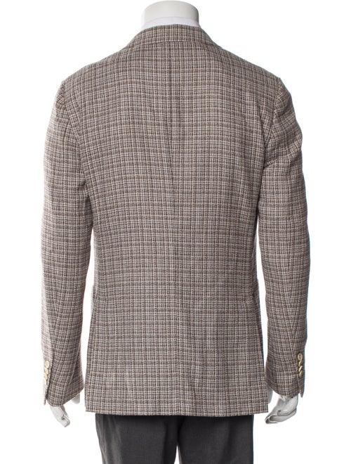 Lardini Plaid Print Blazer