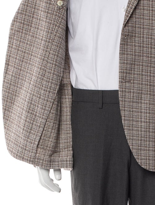 Lardini Plaid Print Blazer
