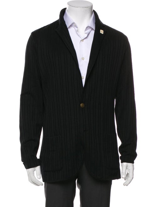 Lardini V-Neck Long Sleeve Cardigan