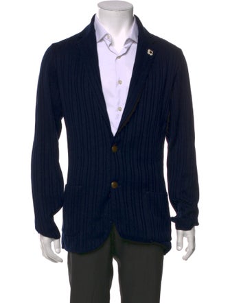 Lardini V-Neck Long Sleeve Cardigan