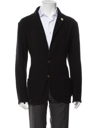 Lardini Wool V-Neck Cardigan