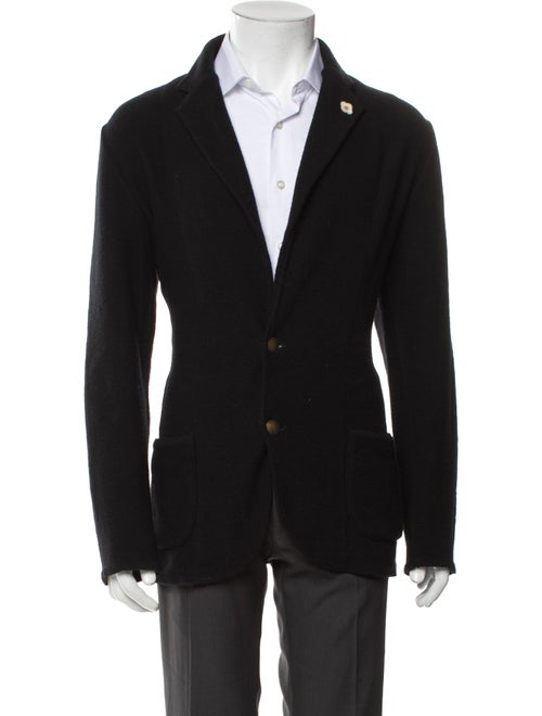 Lardini Wool V-Neck Cardigan