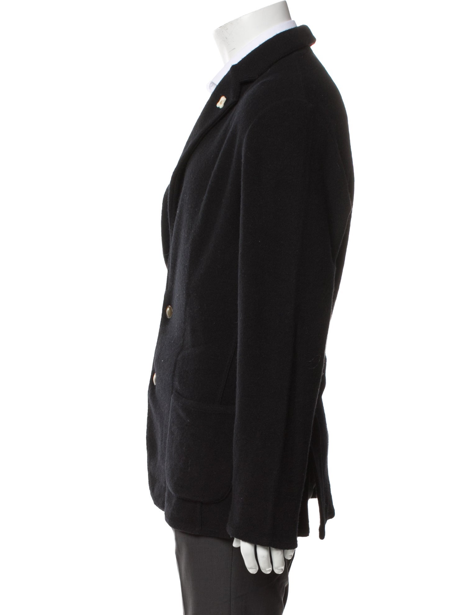 Lardini Wool V-Neck Cardigan