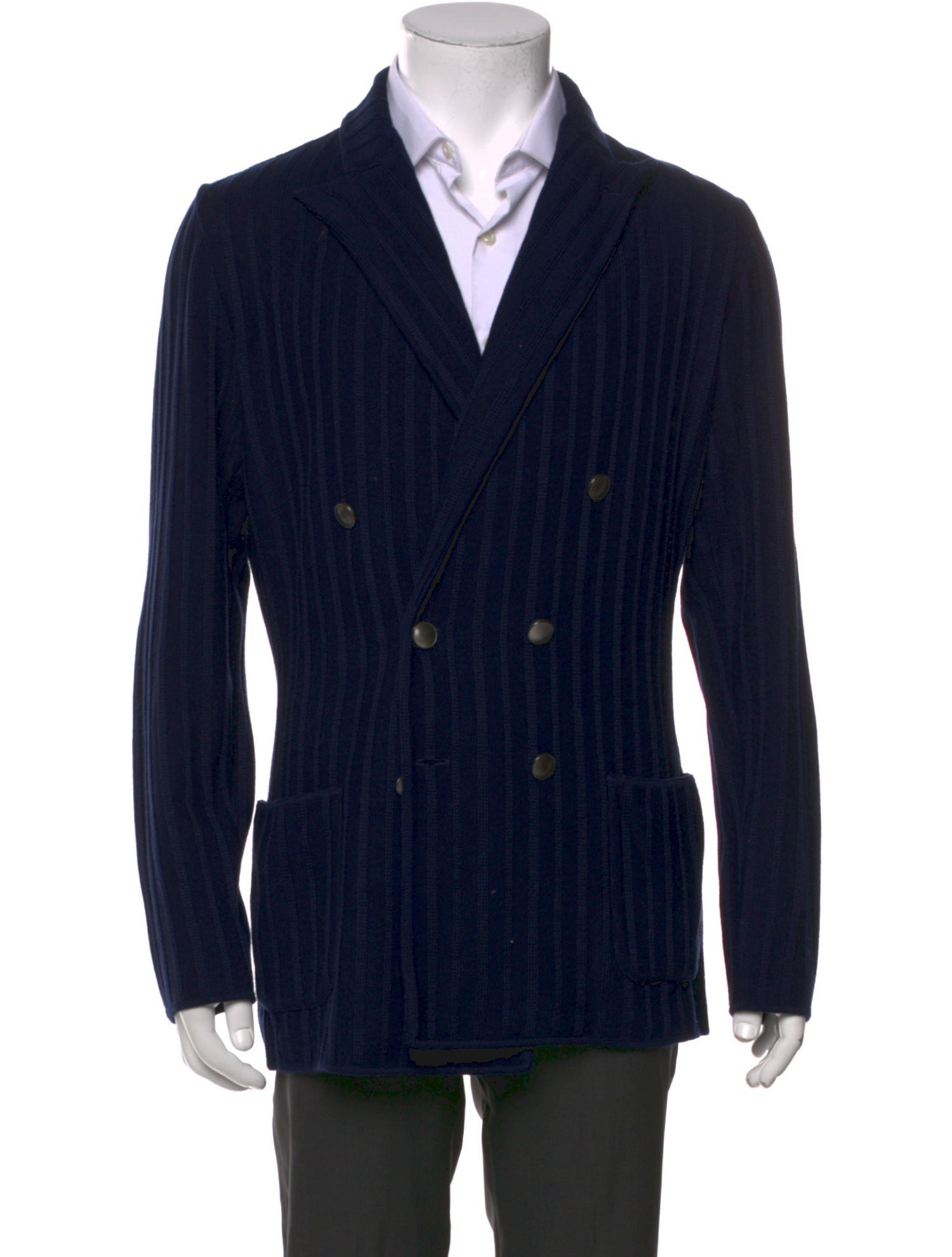 Lardini V-Neck Long Sleeve Cardigan