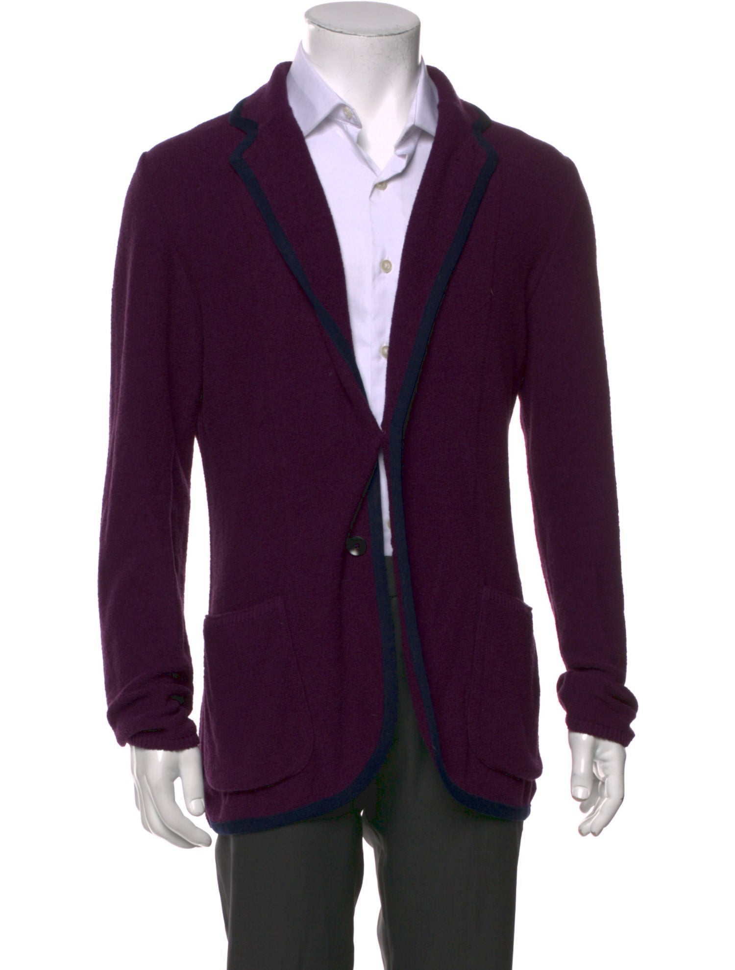 Lardini Open Front Long Sleeve Cardigan