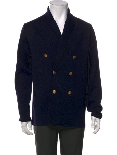 Lardini Wool V-Neck Cardigan