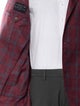 Lardini Wool Plaid Print Blazer