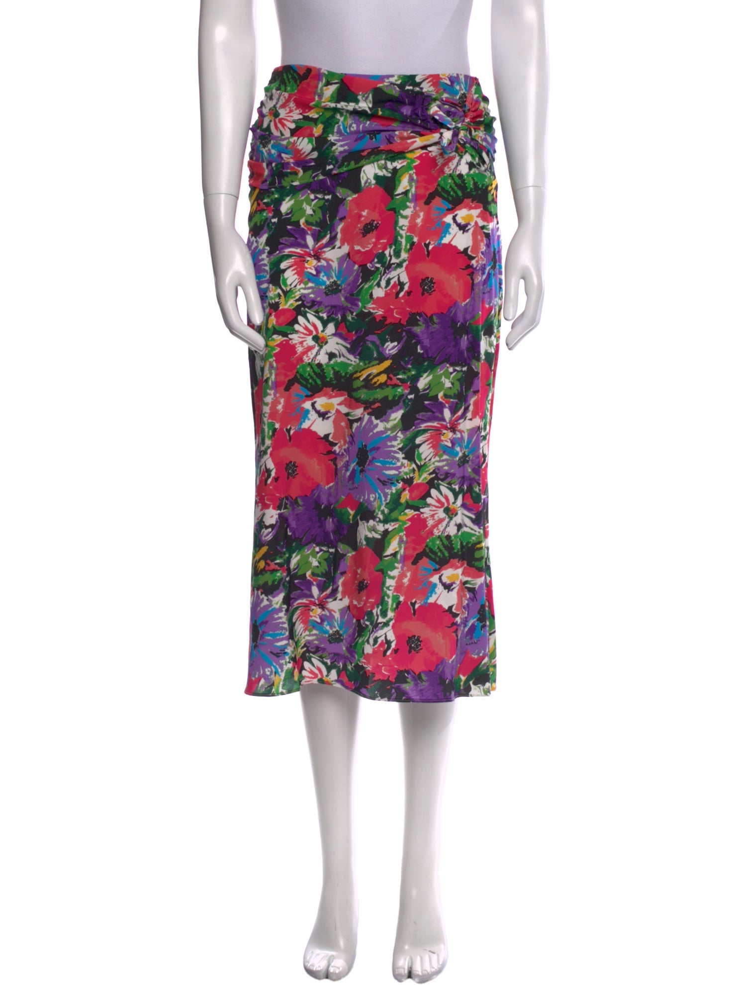 Art Dealer Silk Midi Length Skirt w/ Tags