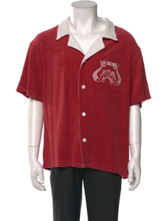 La Sirenuse x Tombolo Graphic Print Short Sleeve Shirt