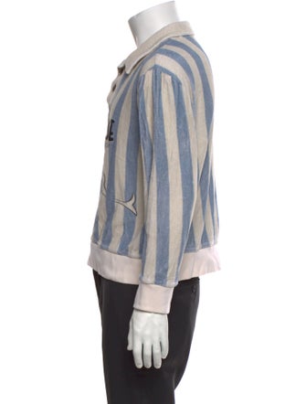 La Sirenuse x Tombolo Linen Striped Polo Shirt