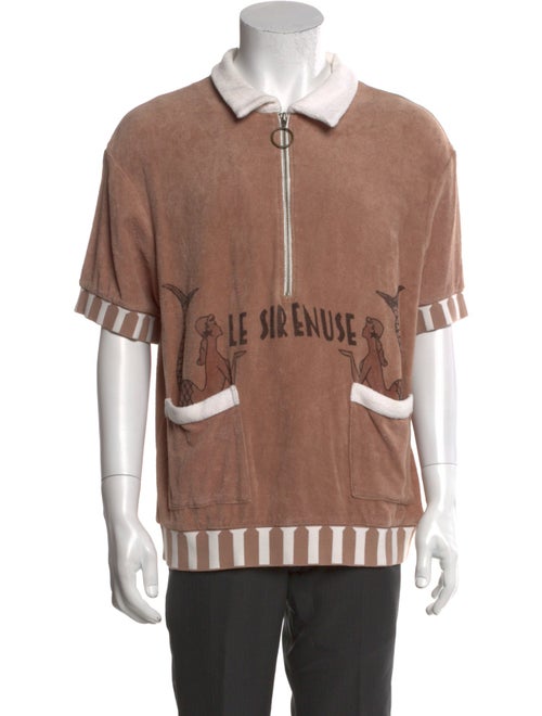 La Sirenuse x Tombolo Graphic Print Short Sleeve Shirt