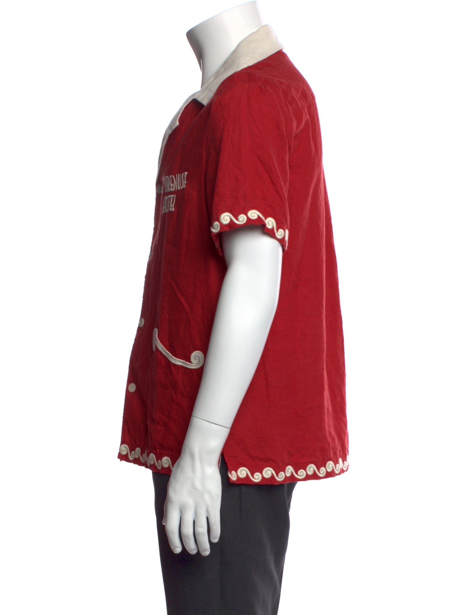 La Sirenuse x Tombolo Linen Graphic Print Shirt