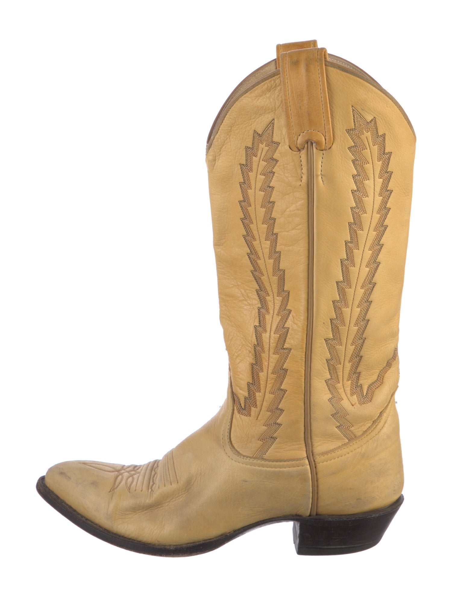 Larry Mahan Leather Western Boots