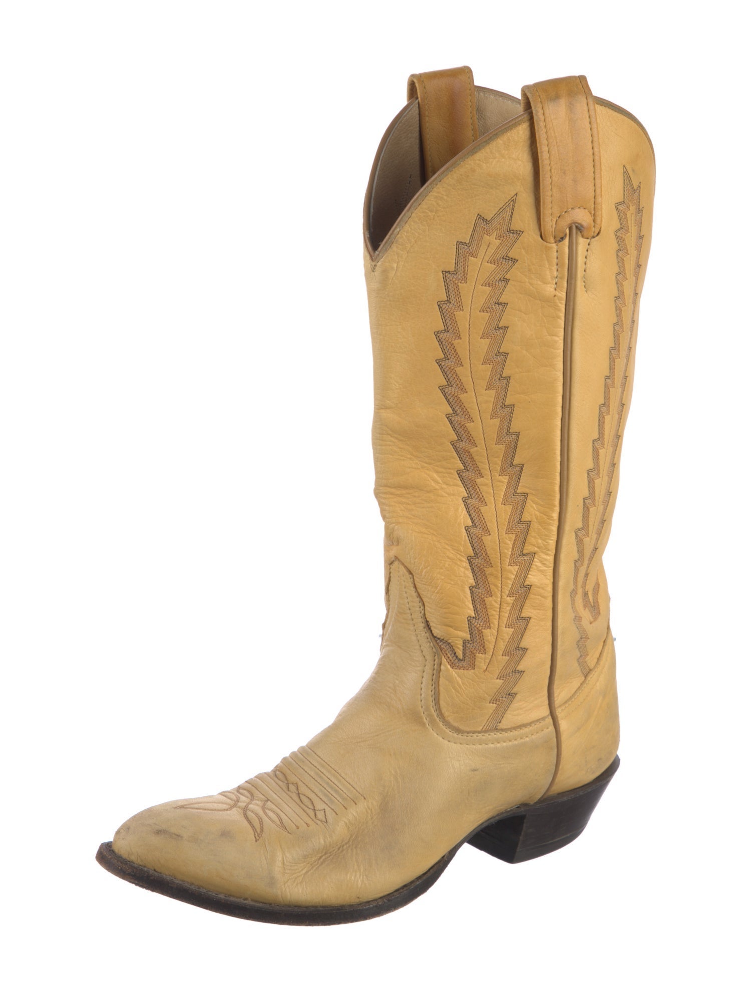 Larry Mahan Leather Western Boots