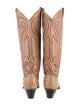 Larry Mahan Leather Graphic Print Western Boots