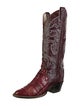 Larry Mahan Ostrich Printed Western Boots