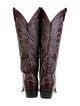 Larry Mahan Ostrich Printed Western Boots