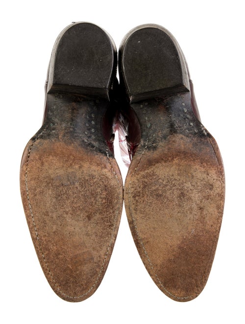 Larry Mahan Ostrich Printed Western Boots