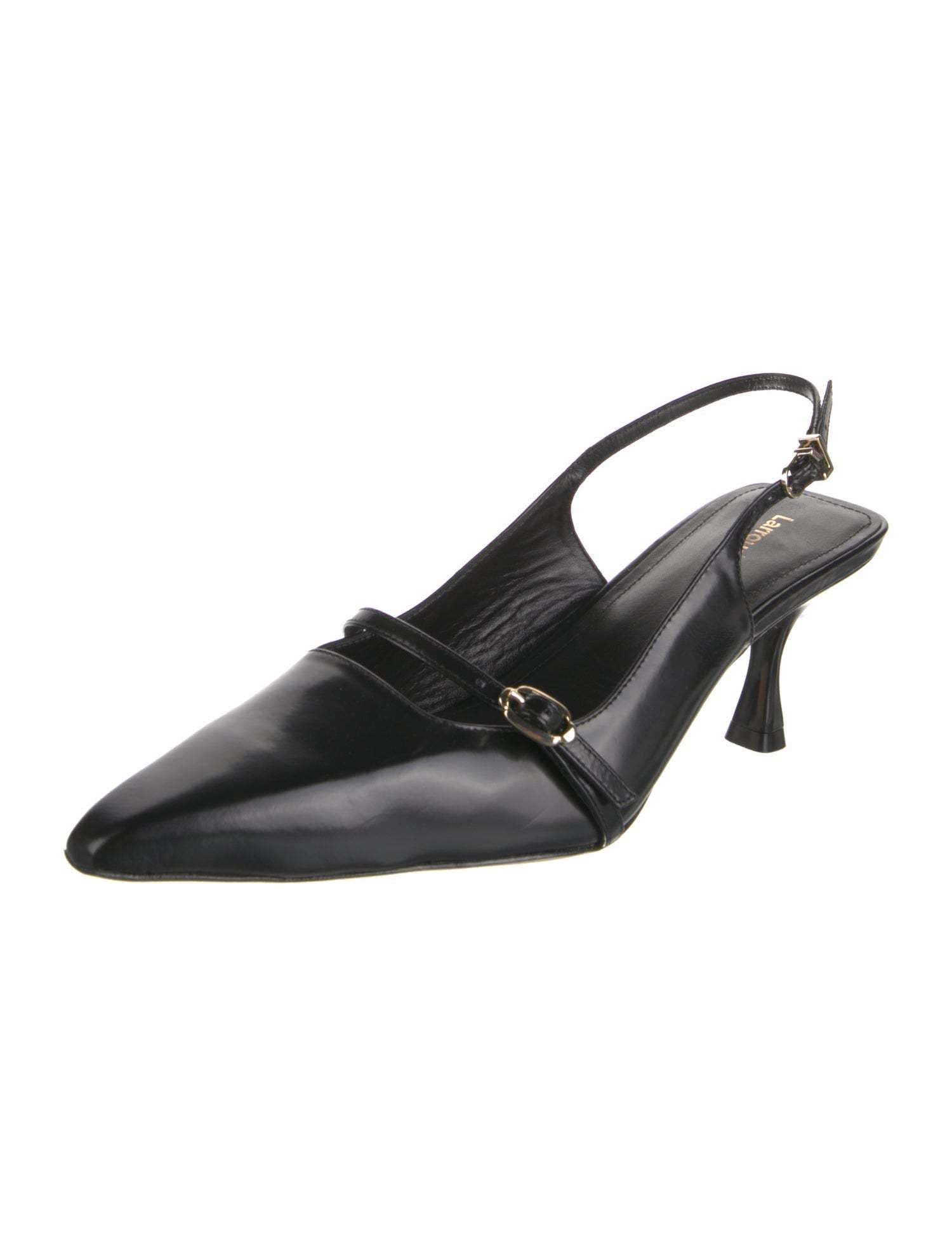 Larry Mahan Leather Slingback Pumps