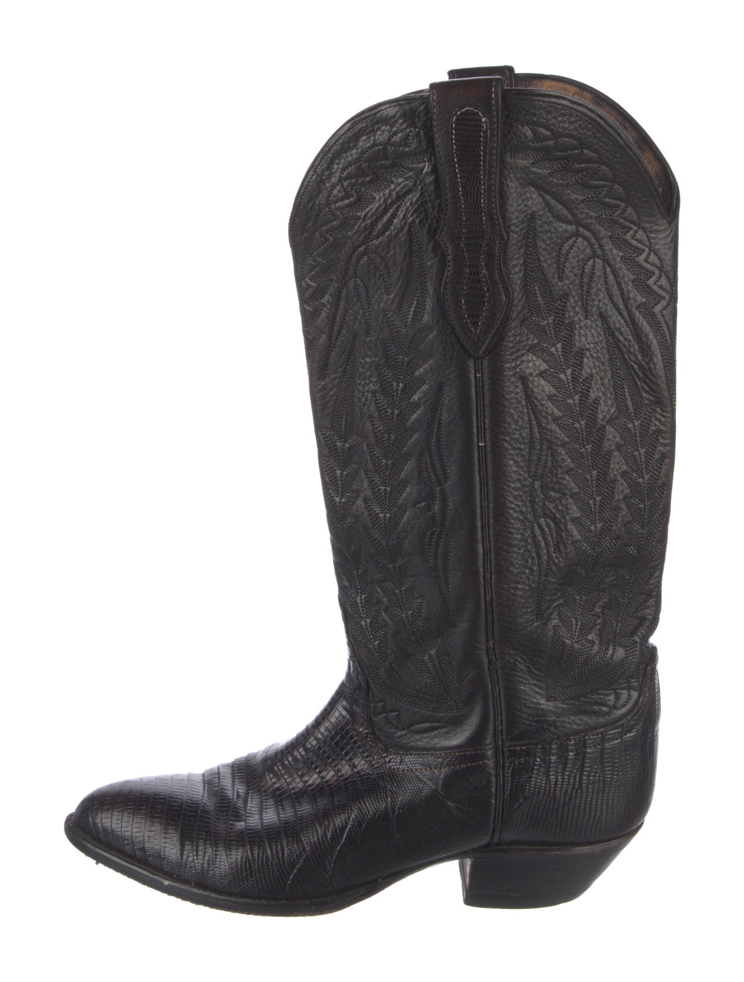 Larry Mahan Leather Western Boots