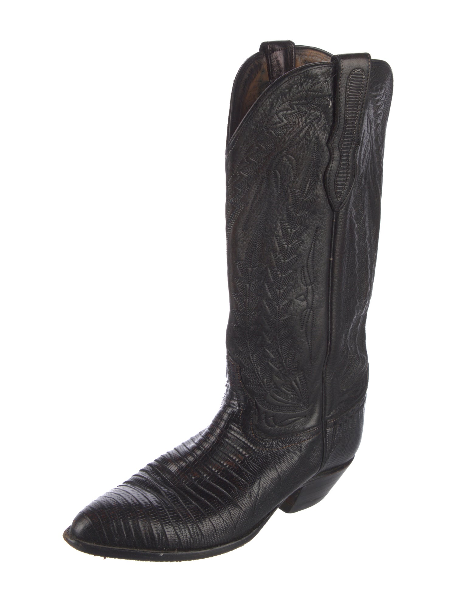 Larry Mahan Leather Western Boots