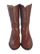 Larry Mahan Leather Patterned Western Boots