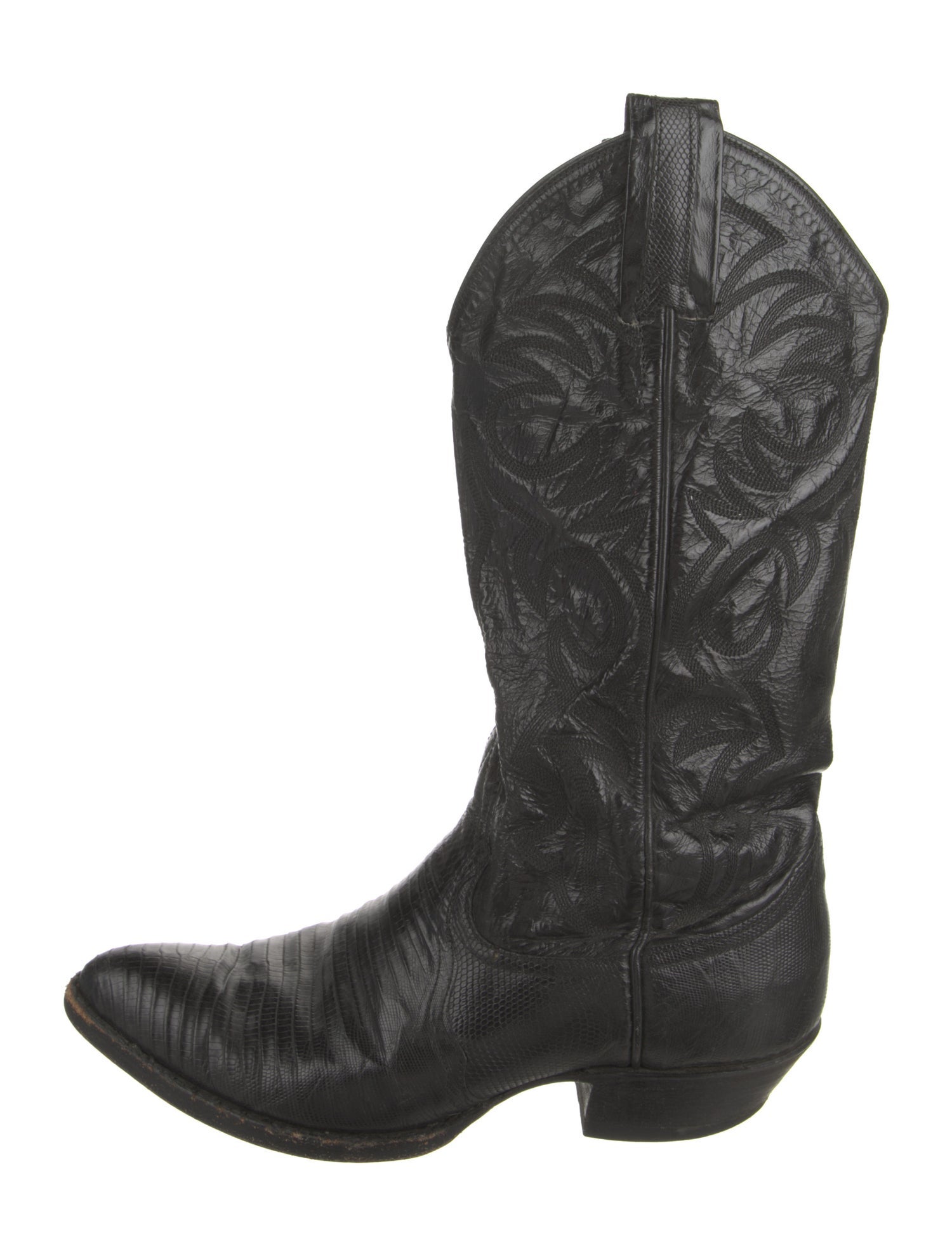 Larry Mahan Leather Western Boots