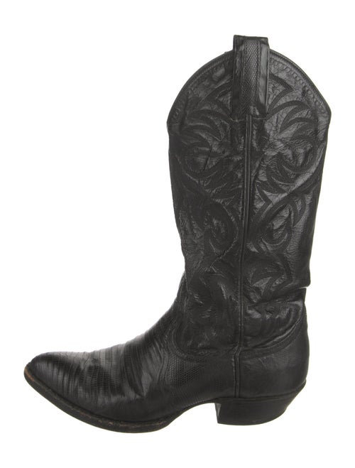 Larry Mahan Leather Western Boots