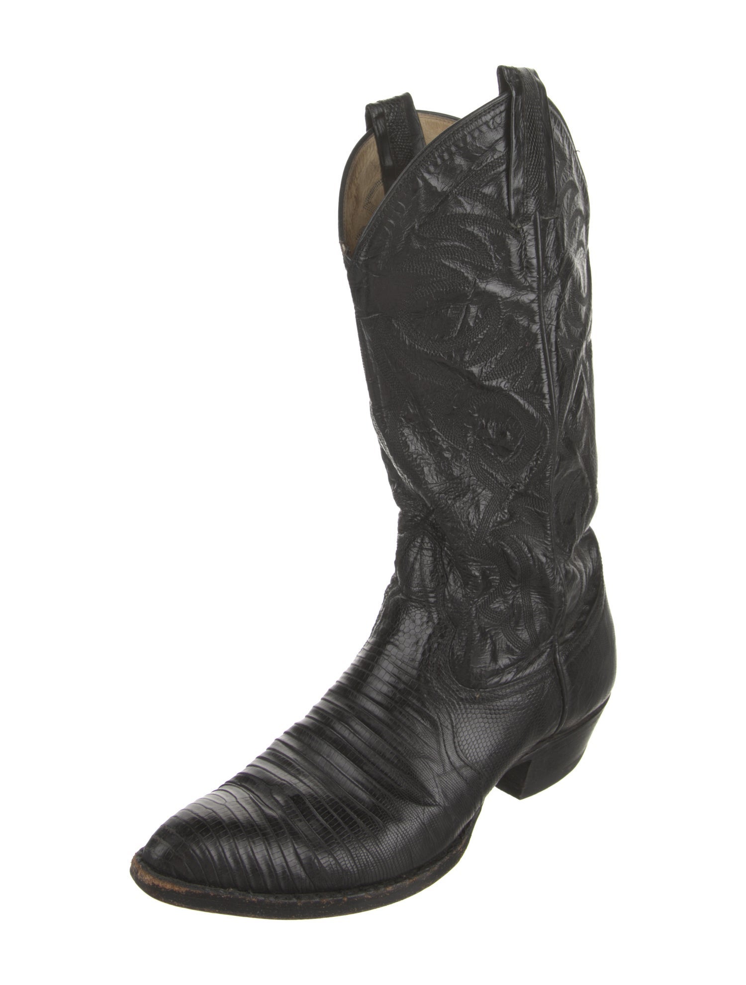 Larry Mahan Leather Western Boots