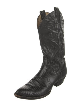 Larry Mahan Leather Western Boots