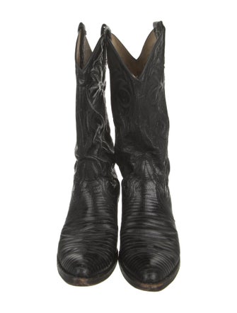 Larry Mahan Leather Western Boots