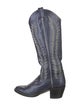 Larry Mahan Leather Printed Western Boots
