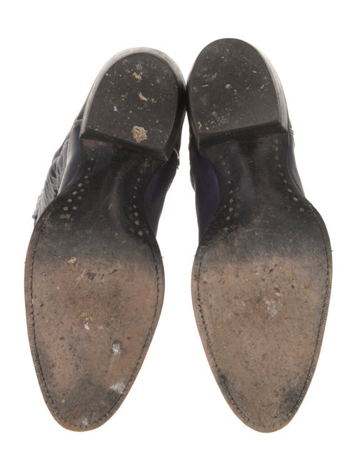 Larry Mahan Leather Printed Western Boots