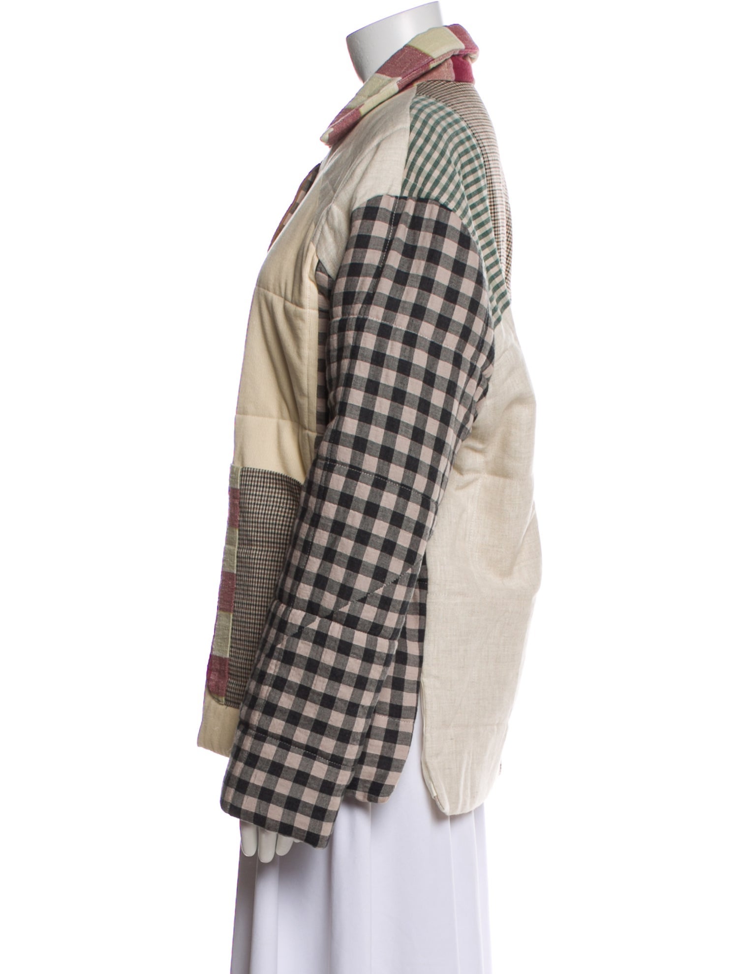 La Réunion Plaid Print Jacket