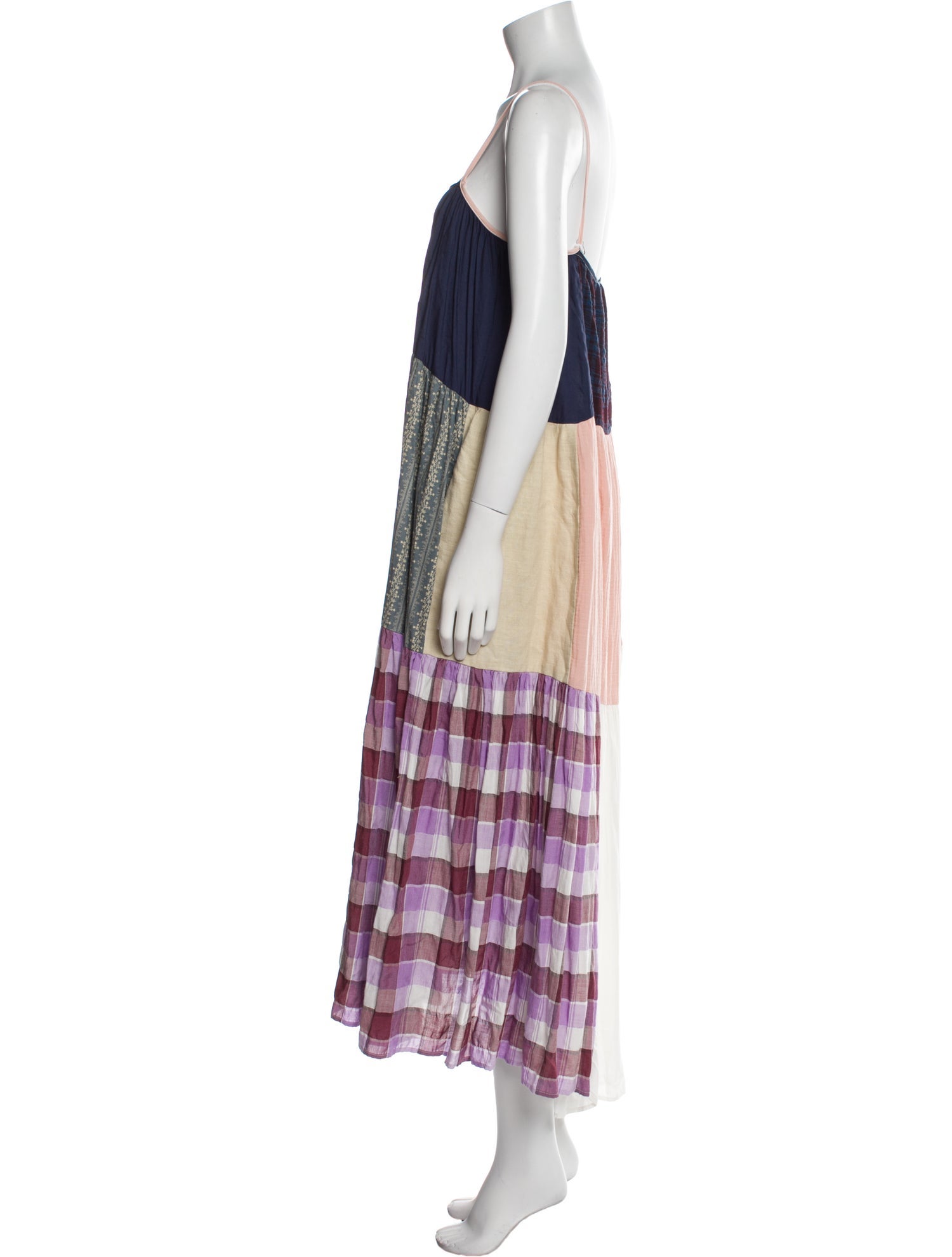 La Réunion Striped Long Dress