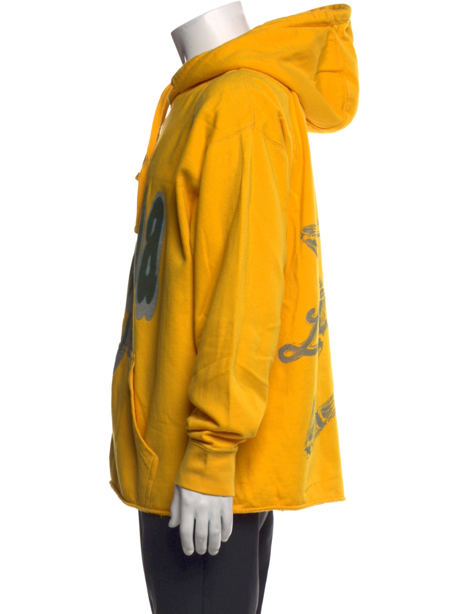 La Ropa Graphic Print Crew Neck Hoodie