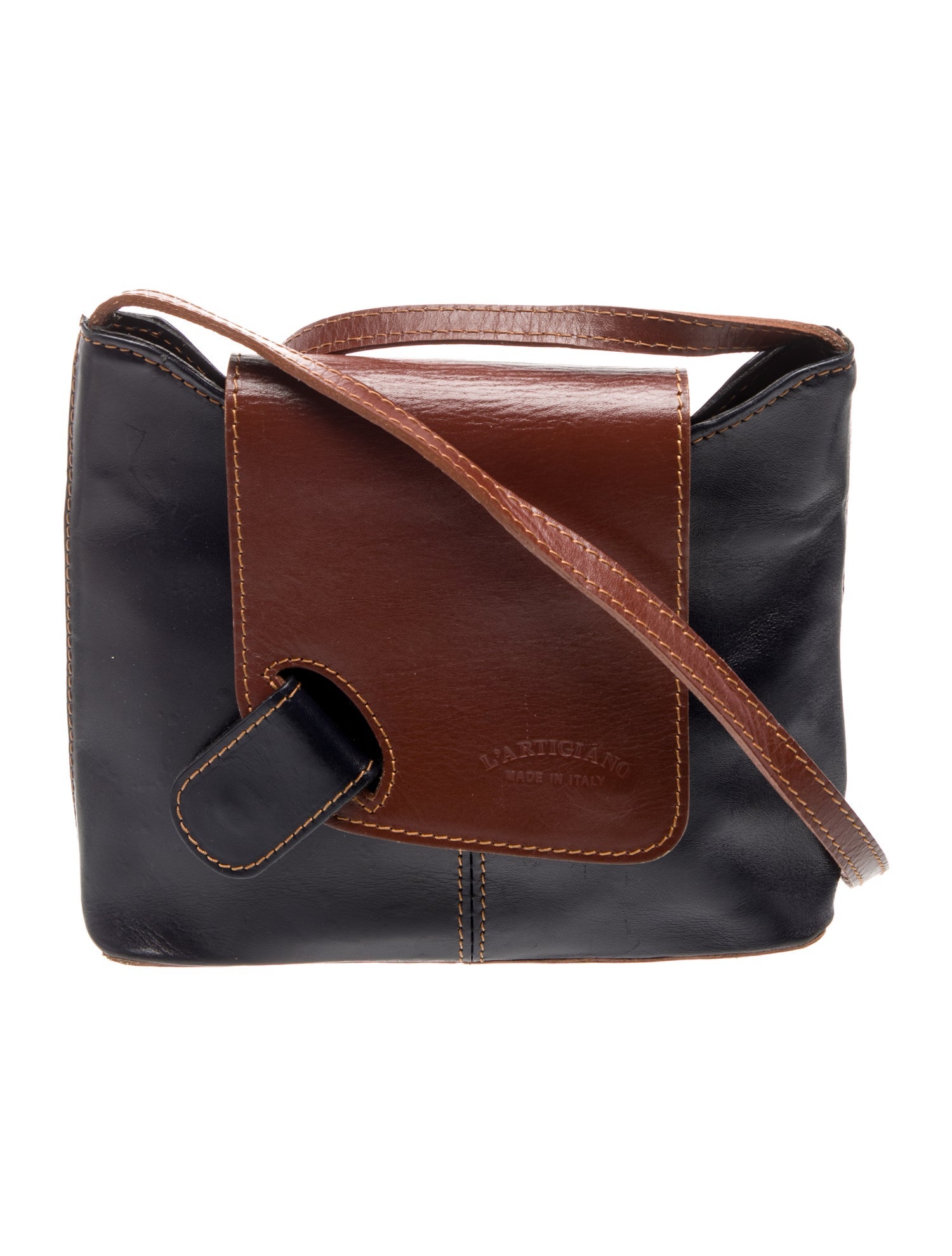L'Artigiano del Cuoio Leather Crossbody Bag