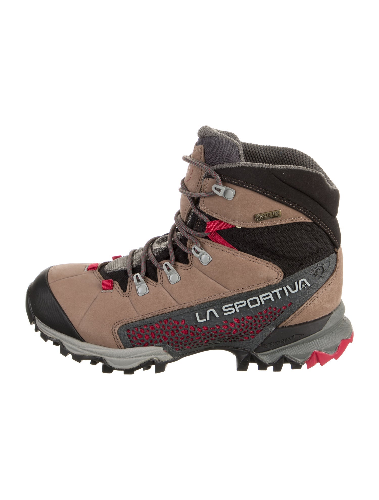 La Sportiva Suede Colorblock Pattern Hiking Boots