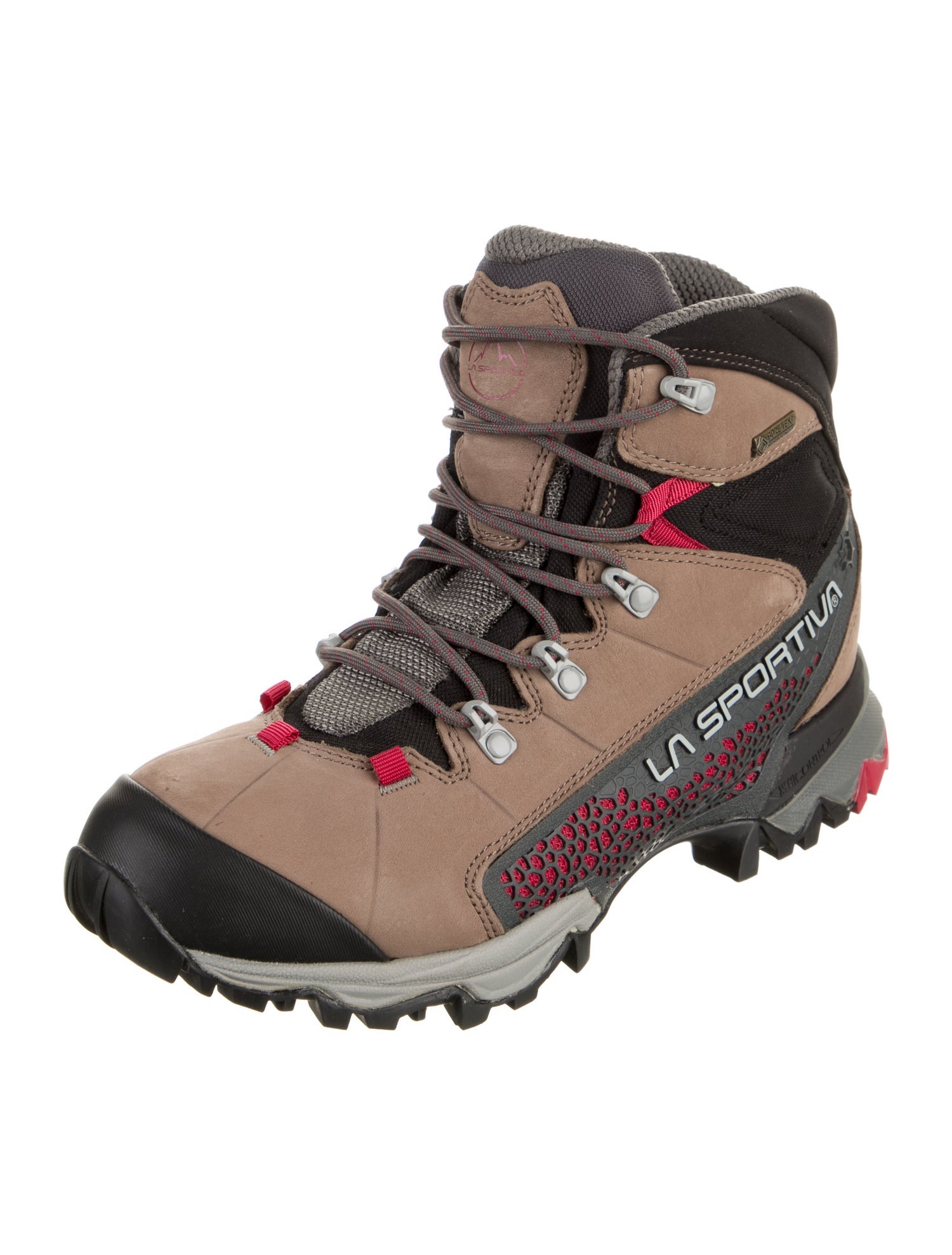 La Sportiva Suede Colorblock Pattern Hiking Boots