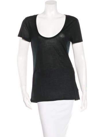 LA't by L'Agence Scoop Neck Short Sleeve T-Shirt