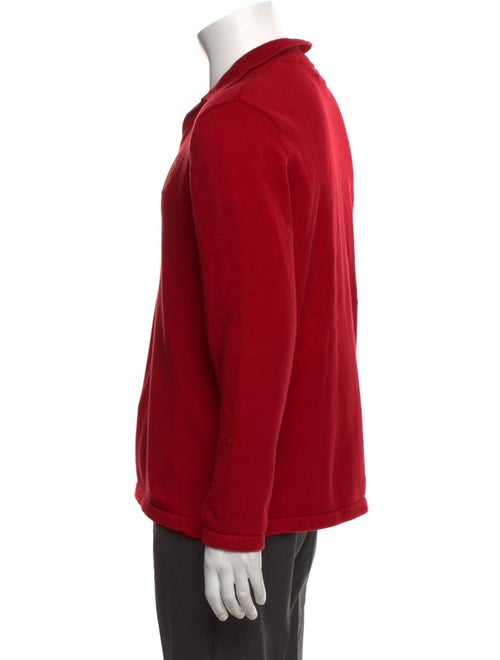 Lauren Jeans Co. Graphic Print V-Neck Polo Sweater